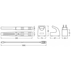 LEDinspect PRO SLIMLINE 280 Luce LED professionale per ispezione