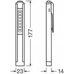 LEDinspect PRO PENLIGHT 150 UV-A Luce LED professionale con rilevatore di perdite UV-A