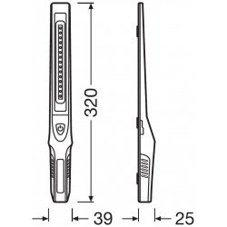 LEDinspect SLIMLINE 250 Luce LED per ispezione sottile professionale