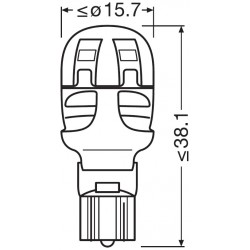 LEDriving® Premium W16W COOL WHITE 6000K 12V BLISTER DOPPIO