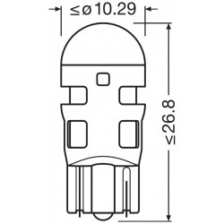 LEDriving® Standard W5W COOL WHITE 6000K 12V BLISTER DOPPIO