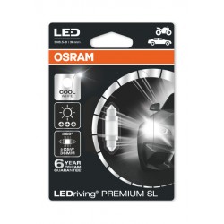 LEDriving® Premium C5W siluro 36mm COOL WHITE 6000K 12V BLI1