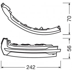 Indicatori di direzione dinamici LED Audi A3 S3 RS3 8V OSRAM LEDriving