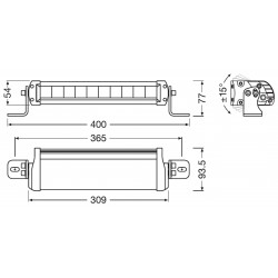 Lightbar FX250-SP LEDriving Driving Lights On-Road