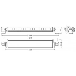 LEDriving Lightbar FX500-CB faro LED abbagliante supplementare