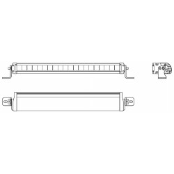 LEDriving Lightbar FX500-CB SM Barra LED supplementare montaggio singolo